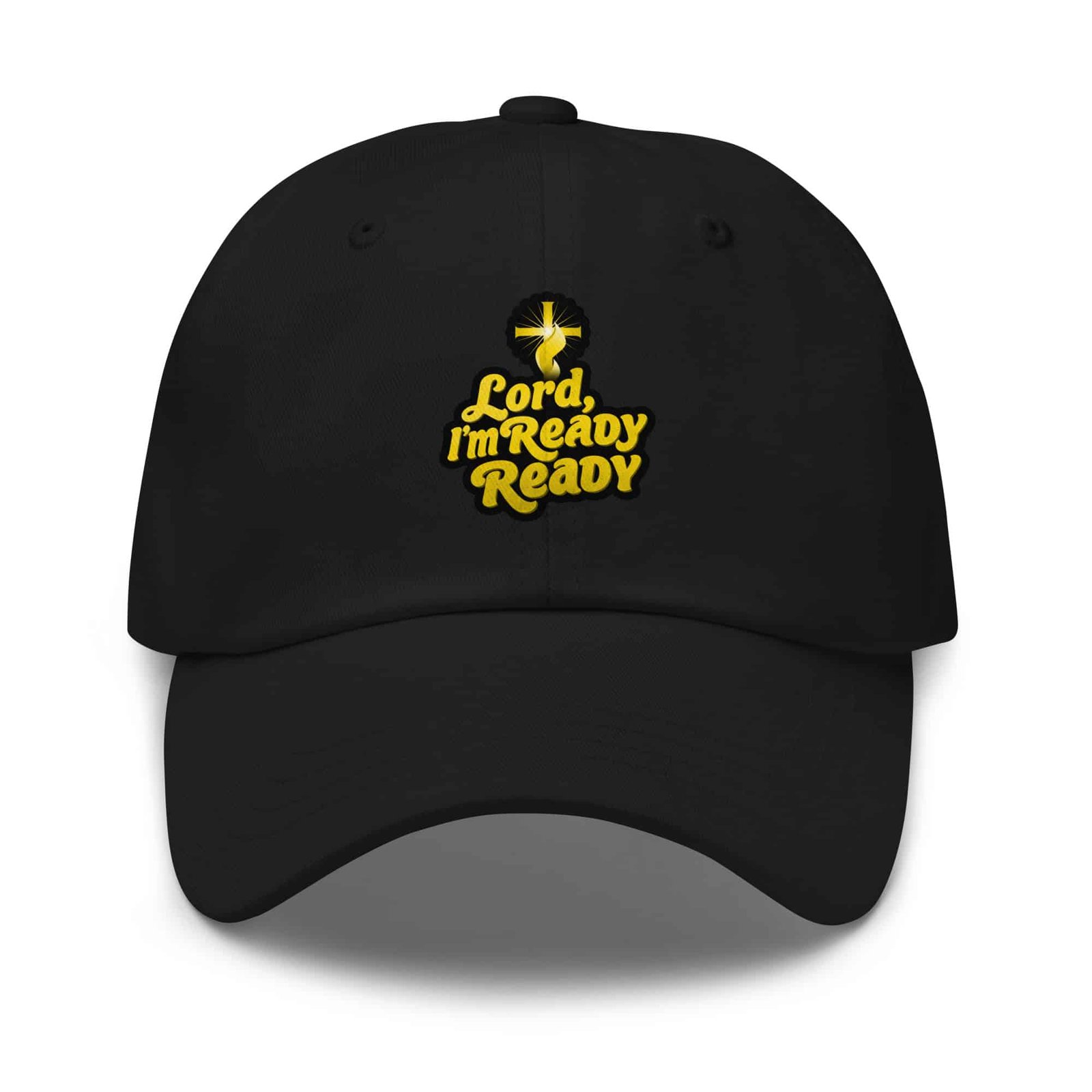 classic-dad-hat-black-front-69eb8989ce368.jpg Classic Dad hat | 100% chino cotton - Image 1