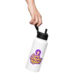 Stainless steel water bottle with a straw lid - Image 4