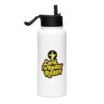 Stainless steel water bottle with a straw lid - Image 2