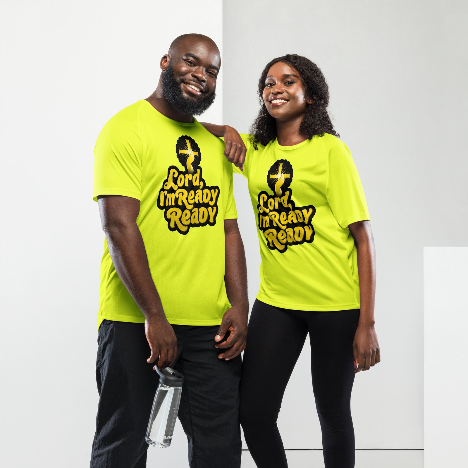 unisex-sports-jersey-neon-yellow-front-69e015f42878c.jpg Premium Unisex Graphic Tee – Card Carrying Member Design - Image 1