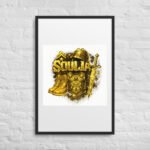 Framed poster